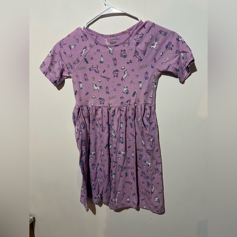 Jumping Beans Lavender Dress with Whimsical Prints